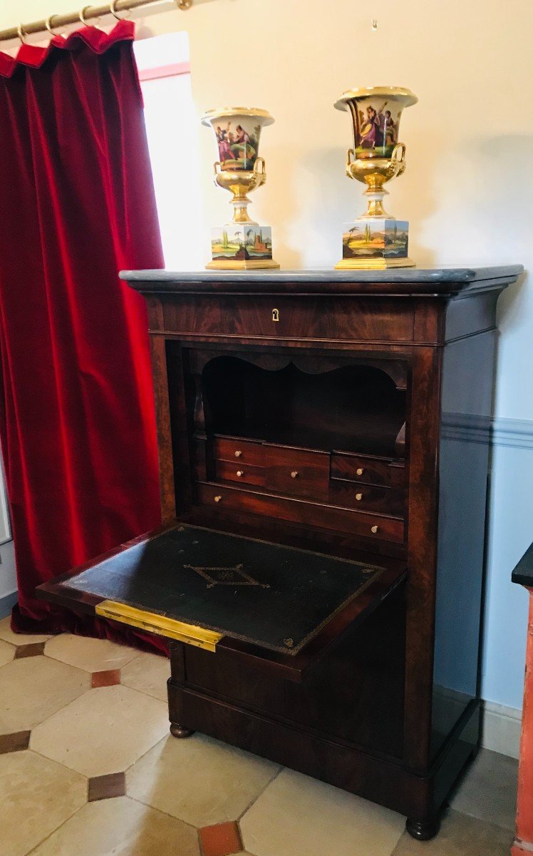 Secrétaire En Acajou Louis Philippe