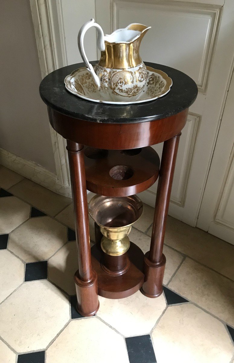 Meuble De Toilette Empire En Acajou