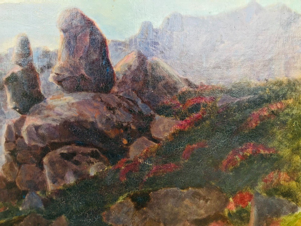 Oil On Canvas Crozant School-photo-2