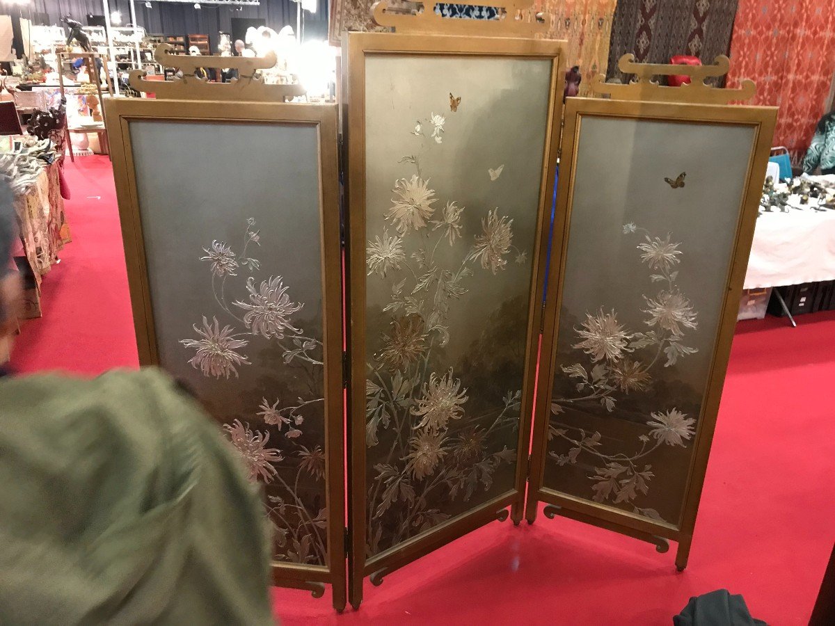 Paravent Trois Volets Art - Nouveau-photo-2