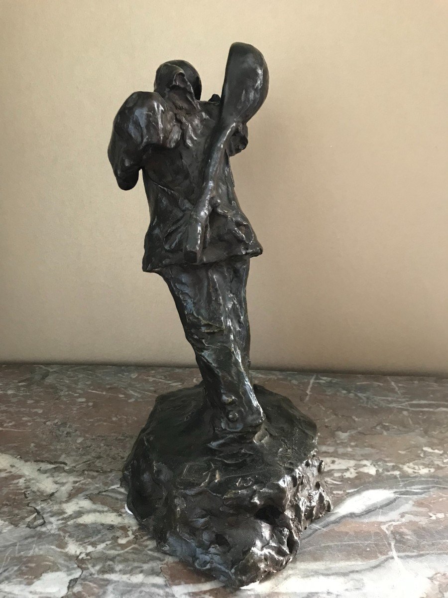 Clown En Bronze, Cire Perdue-photo-3