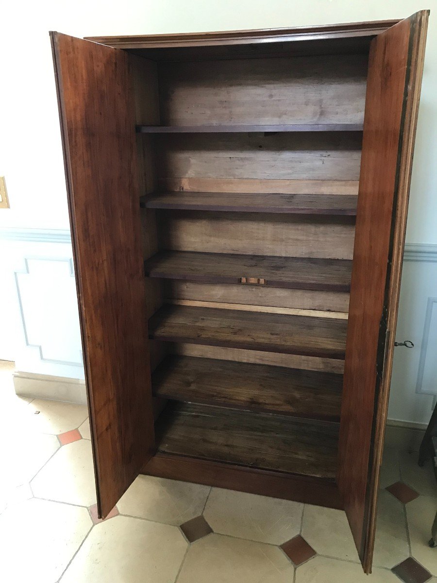 Petite Armoire En Acajou d'époque Empire-photo-5