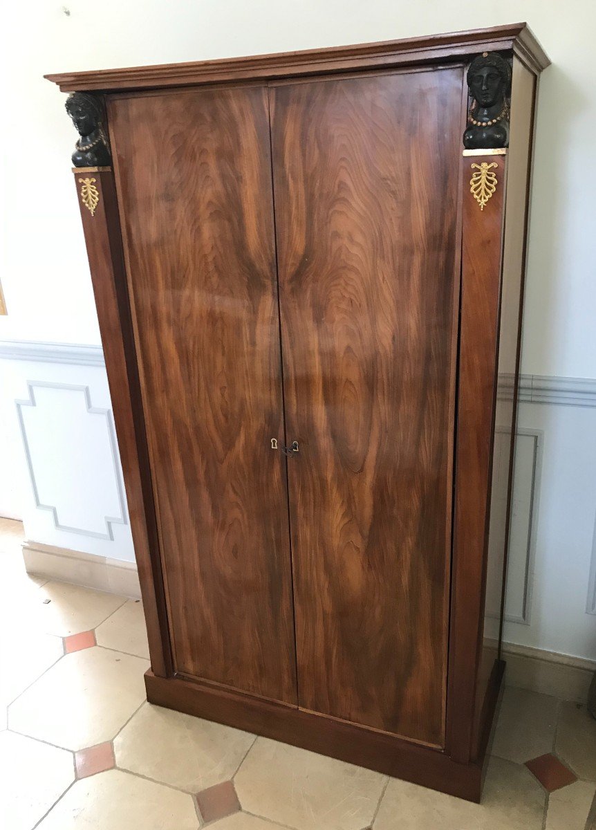 Petite Armoire En Acajou d'époque Empire