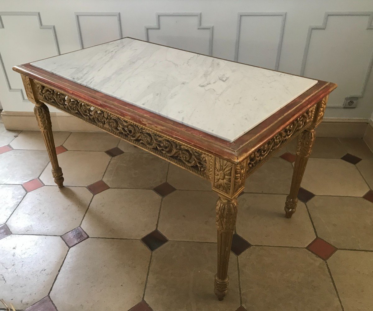 Table En Bois Doré XIX ème