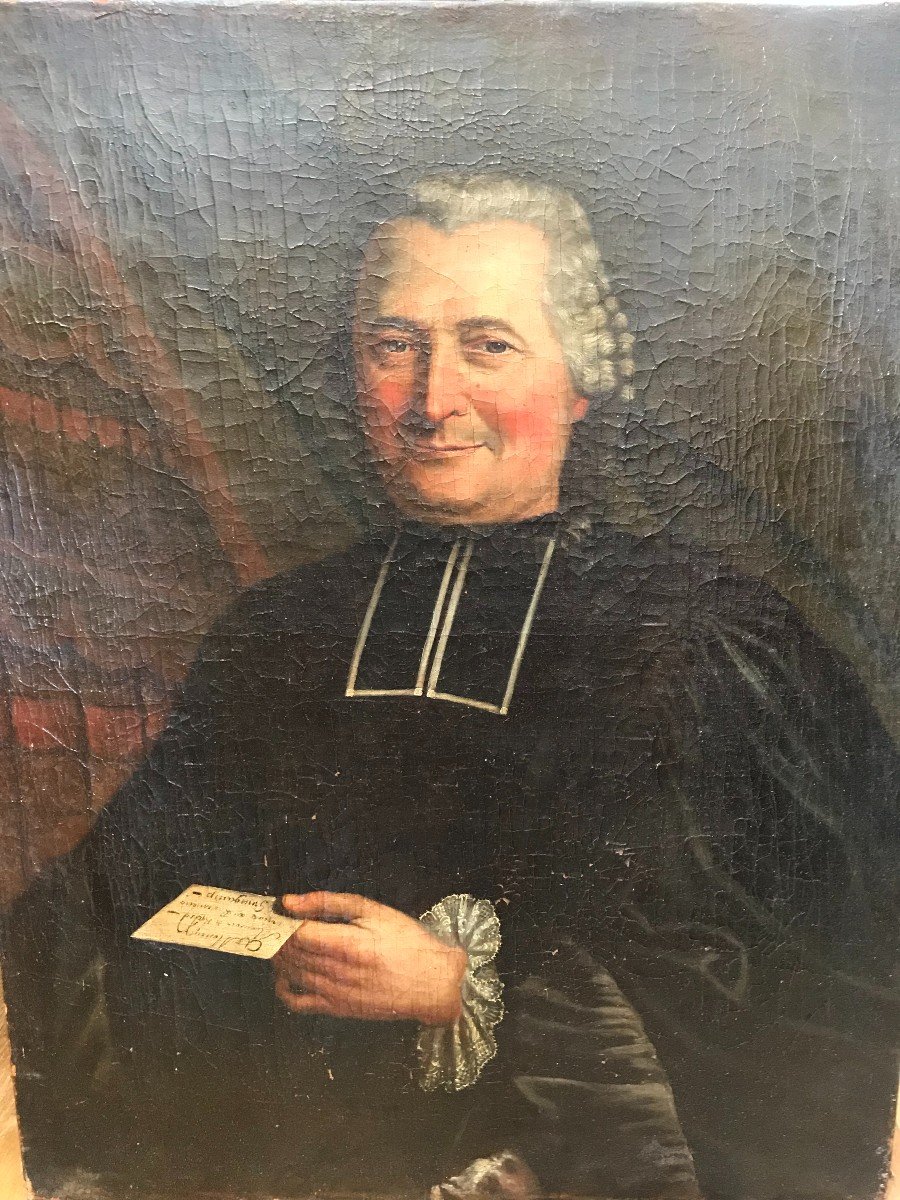 Portrait d'Un Ecclésiastique Du XVIII ème -photo-2