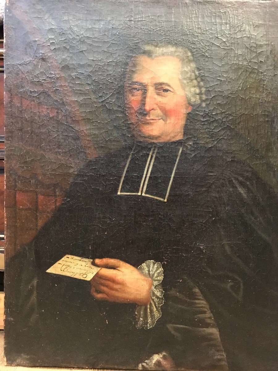 Portrait d'Un Ecclésiastique Du XVIII ème -photo-4