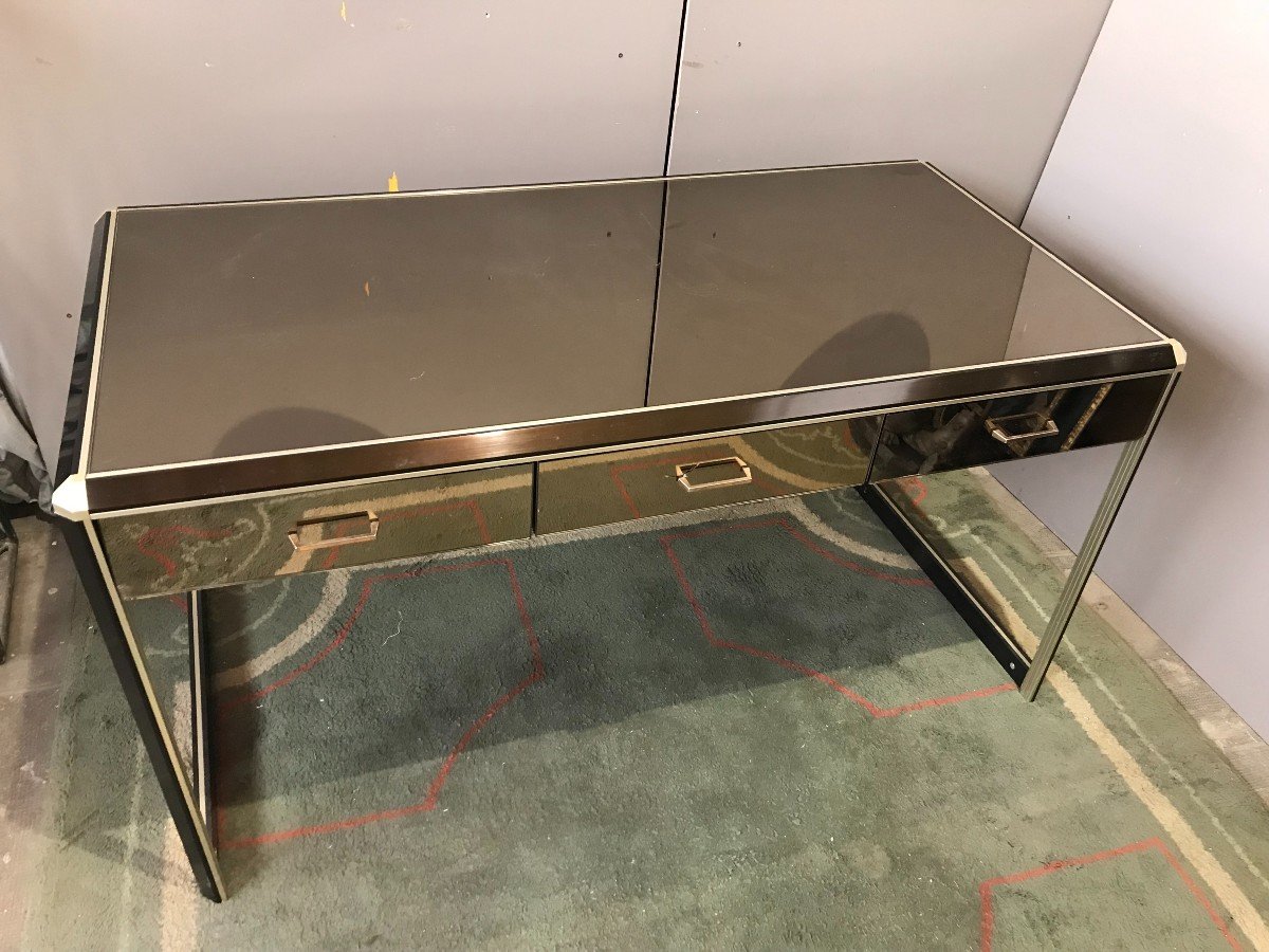 Bureau En Miroir Des Années 80-photo-2