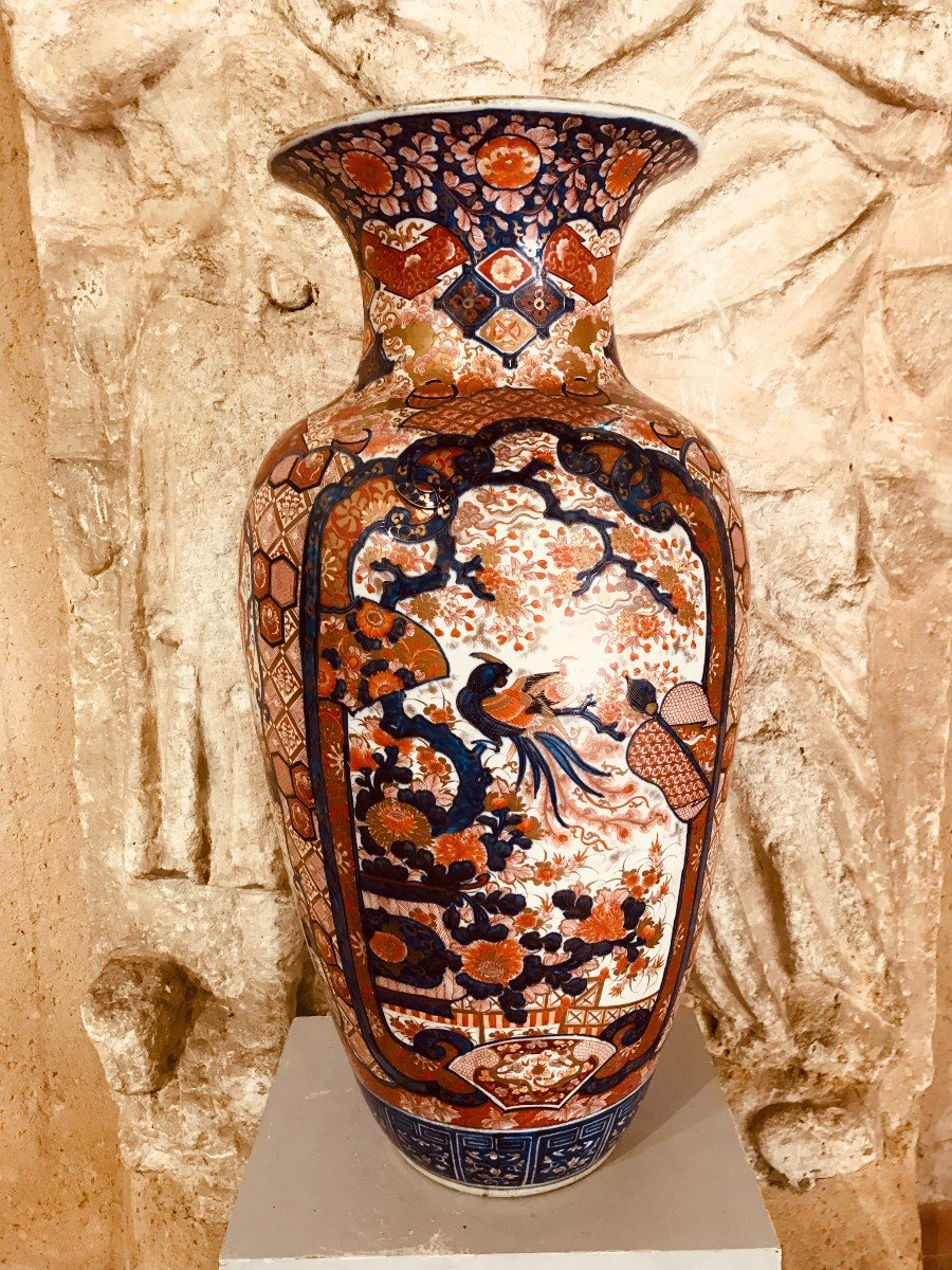 Vase En Porcelaine Imari XIXème-photo-5