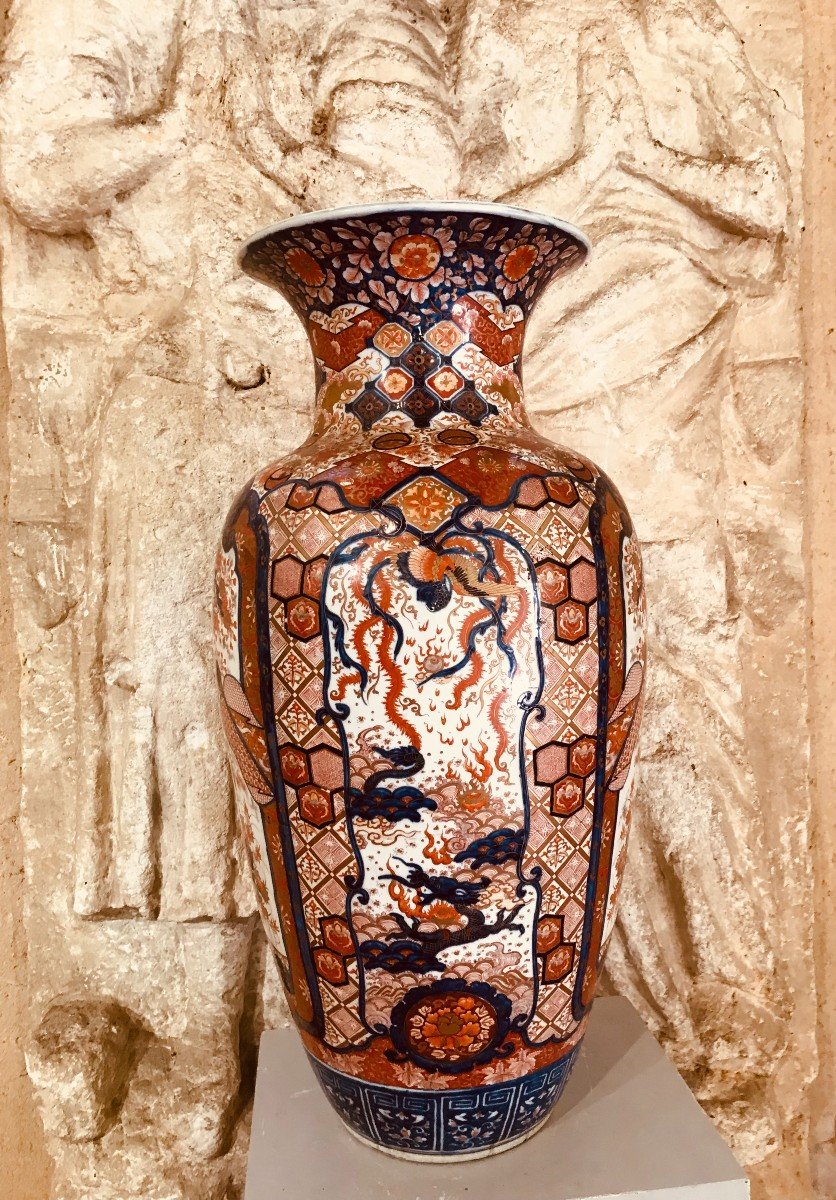 Vase En Porcelaine Imari XIXème