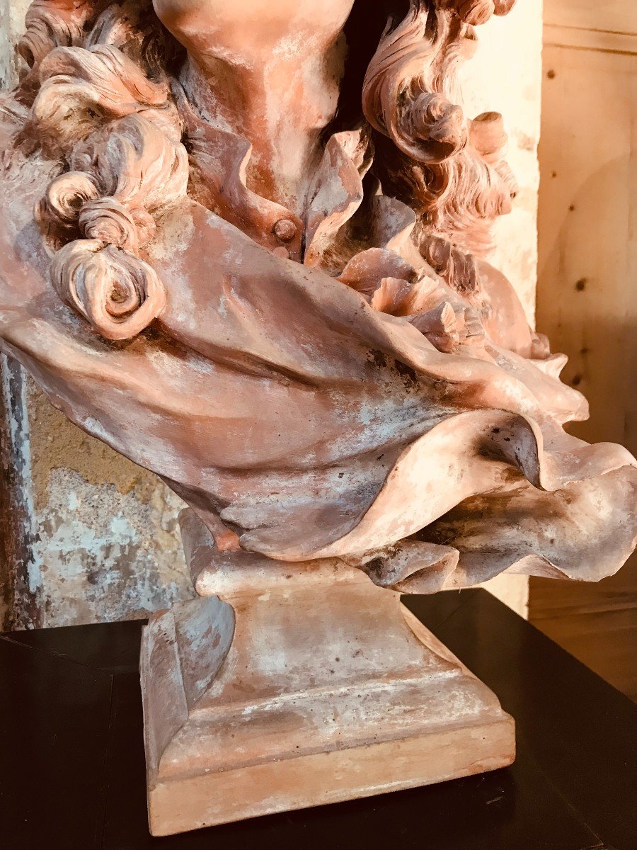 Buste De Corneille Van Clève d'Après Caffieri - XIXème-photo-4