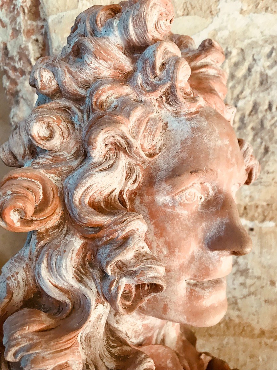 Buste De Corneille Van Clève d'Après Caffieri - XIXème-photo-3