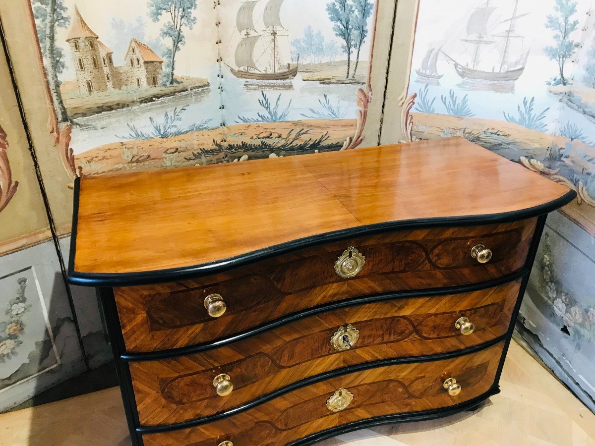 Baroque 18th Century Chest Of Drawers, Germany-photo-1