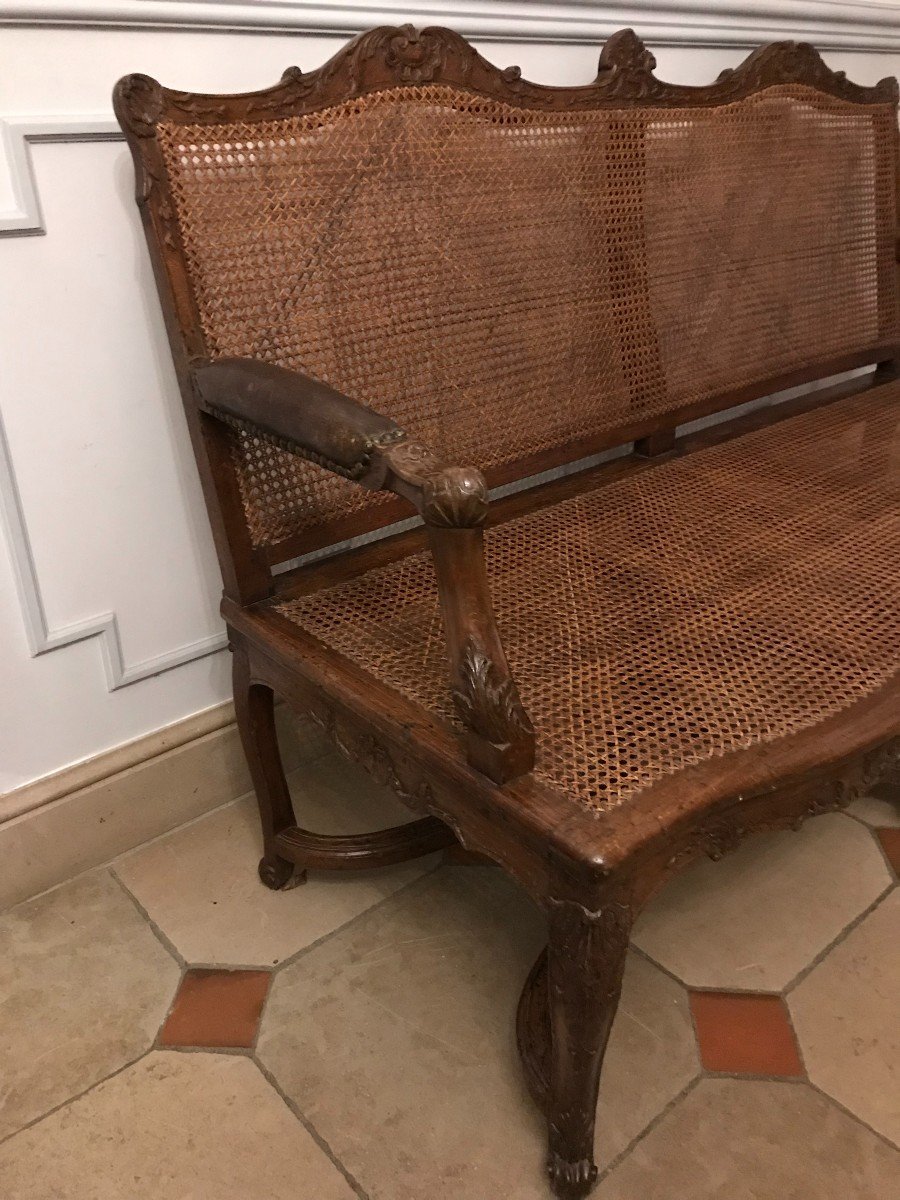 Cane Sofa, Regency Period-photo-4
