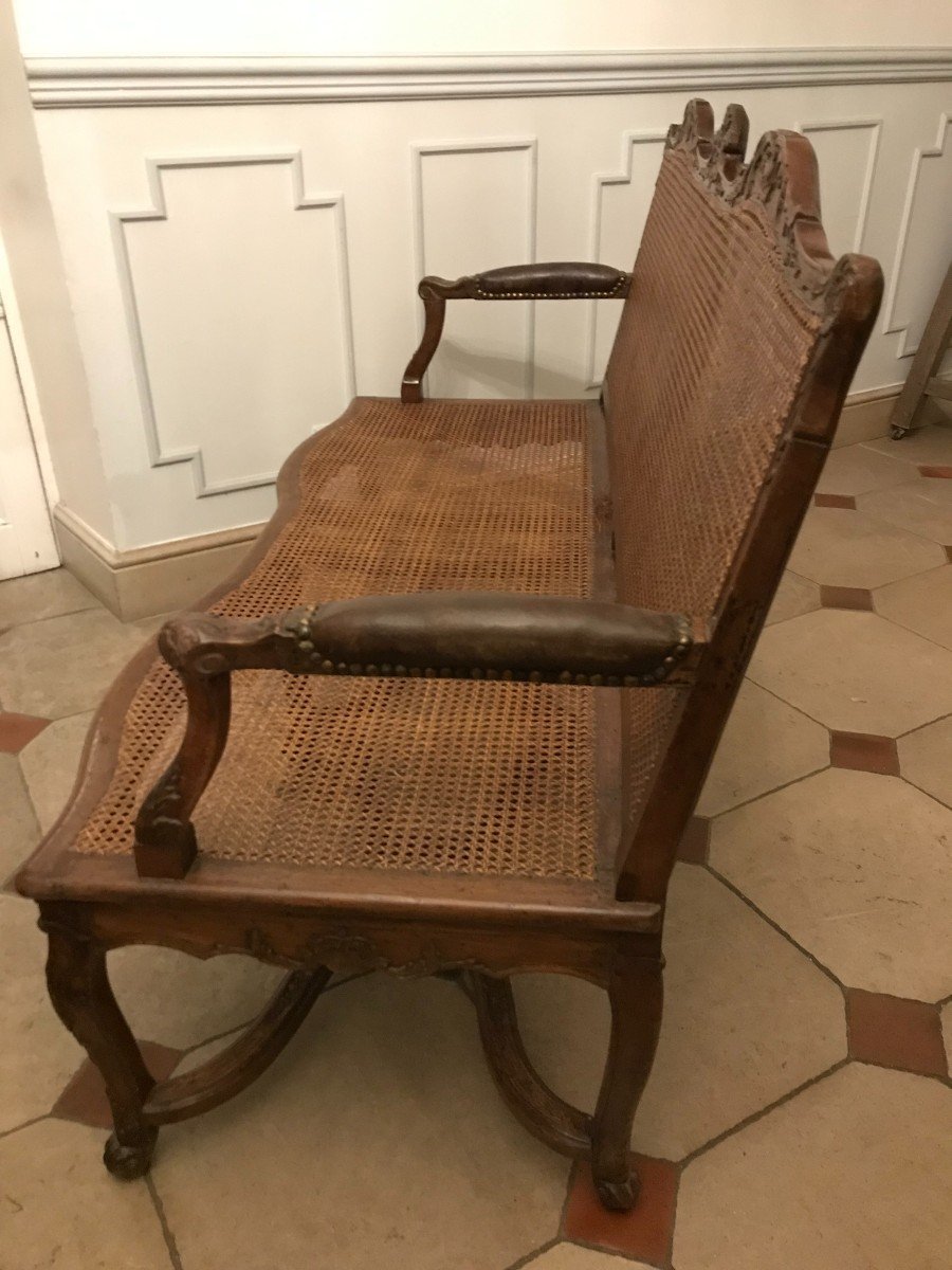 Cane Sofa, Regency Period-photo-1