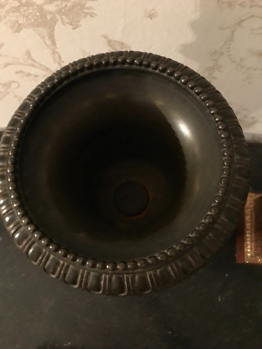 Paire De Cassolettes En Bronze Aux Vases Médicis XIX ème-photo-3
