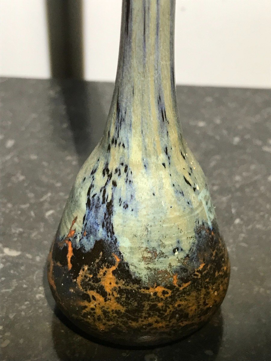 Vase Soliflore En Pâte De Verre Daum-photo-2