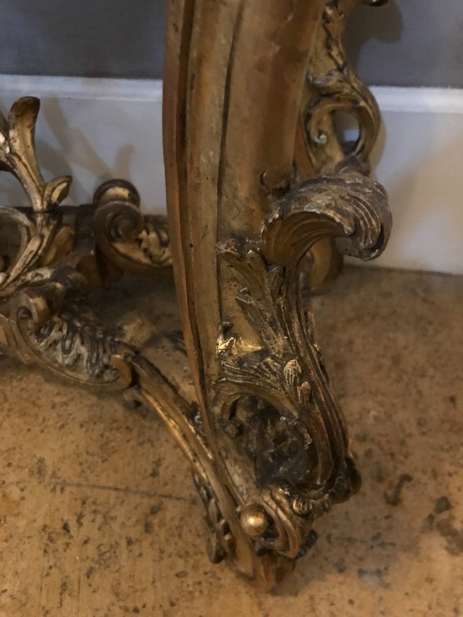 Console In Golden Wood, Regency Period-photo-3
