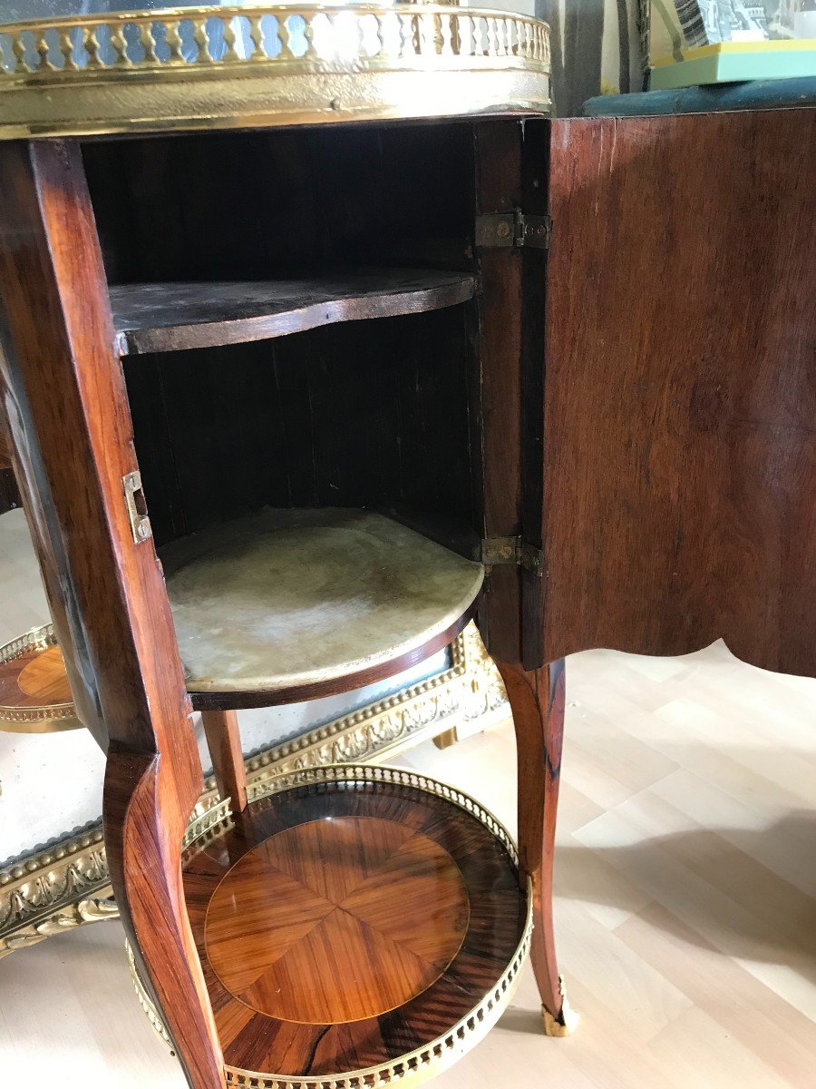 Table Tambour En Palissandre Et Bois De Rose Style Transition-photo-4