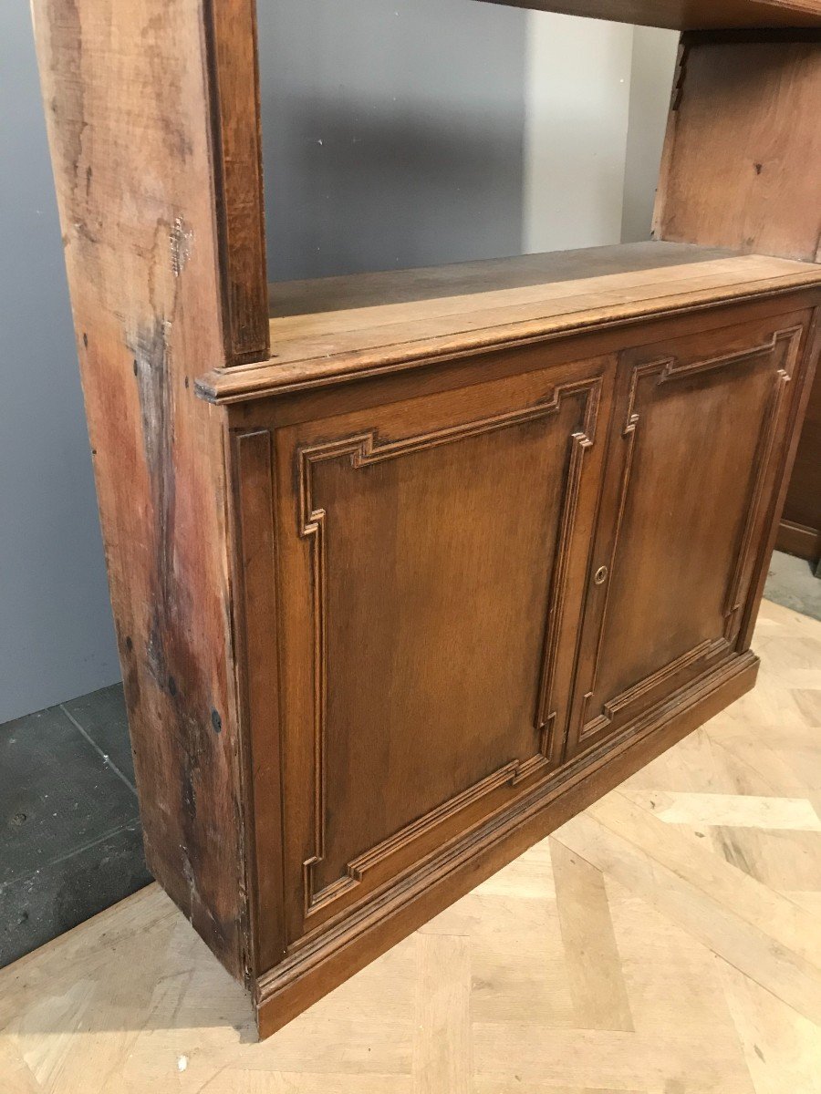 19th Century Oak Woodwork Bookcase -photo-4