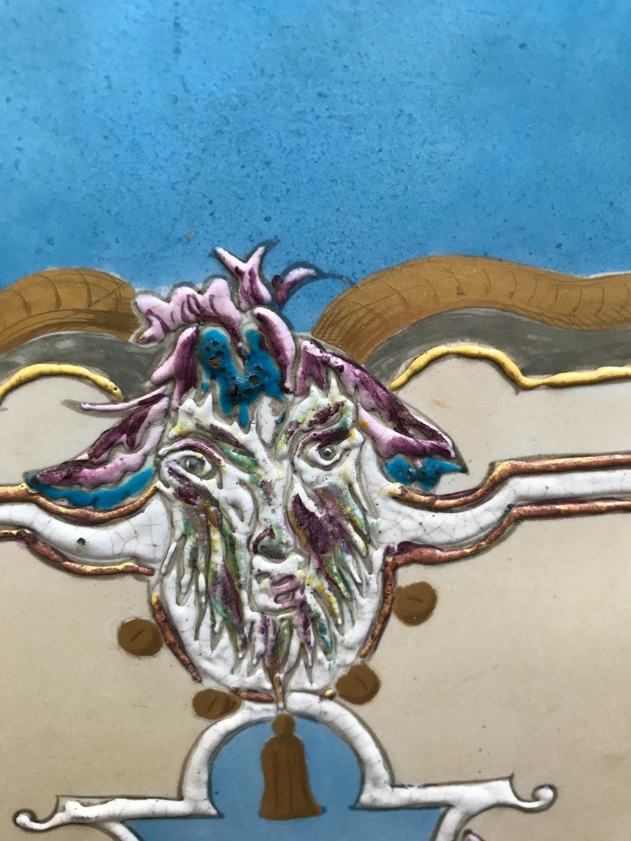 Plaque En Porcelaine émaillée Napoléon III-photo-4