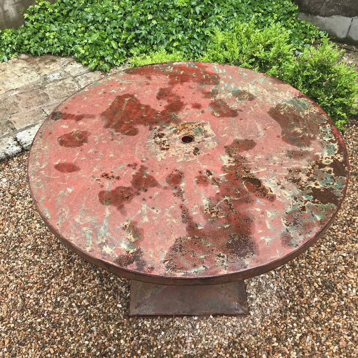 Table De Bistrot En Fer époque 1930 -photo-1