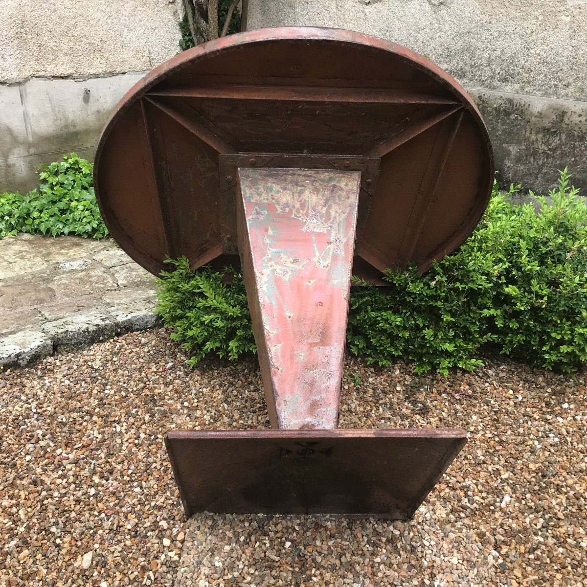 Table De Bistrot En Fer époque 1930 -photo-2