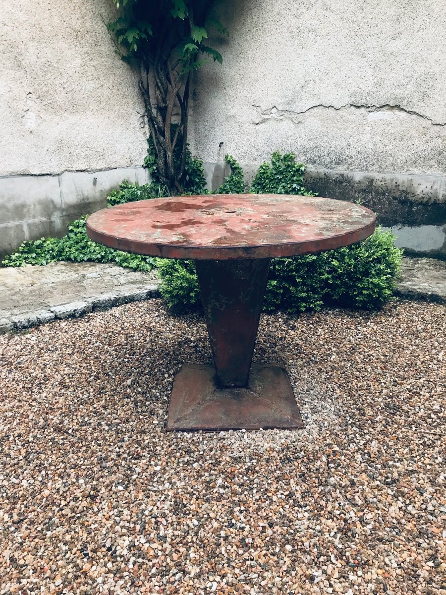Table De Bistrot En Fer époque 1930 