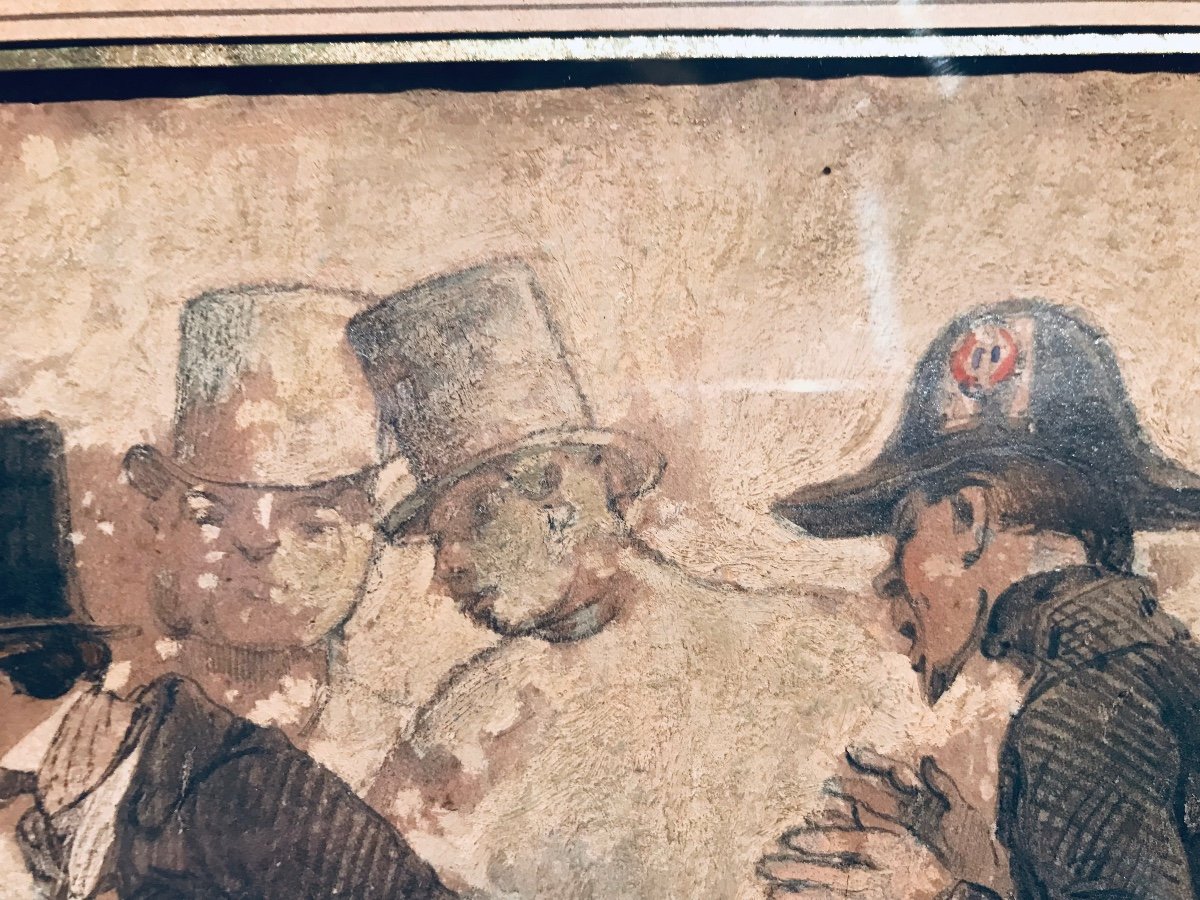 Dessin Par Charles édouard De Beaumont - L’applaudissement -photo-2