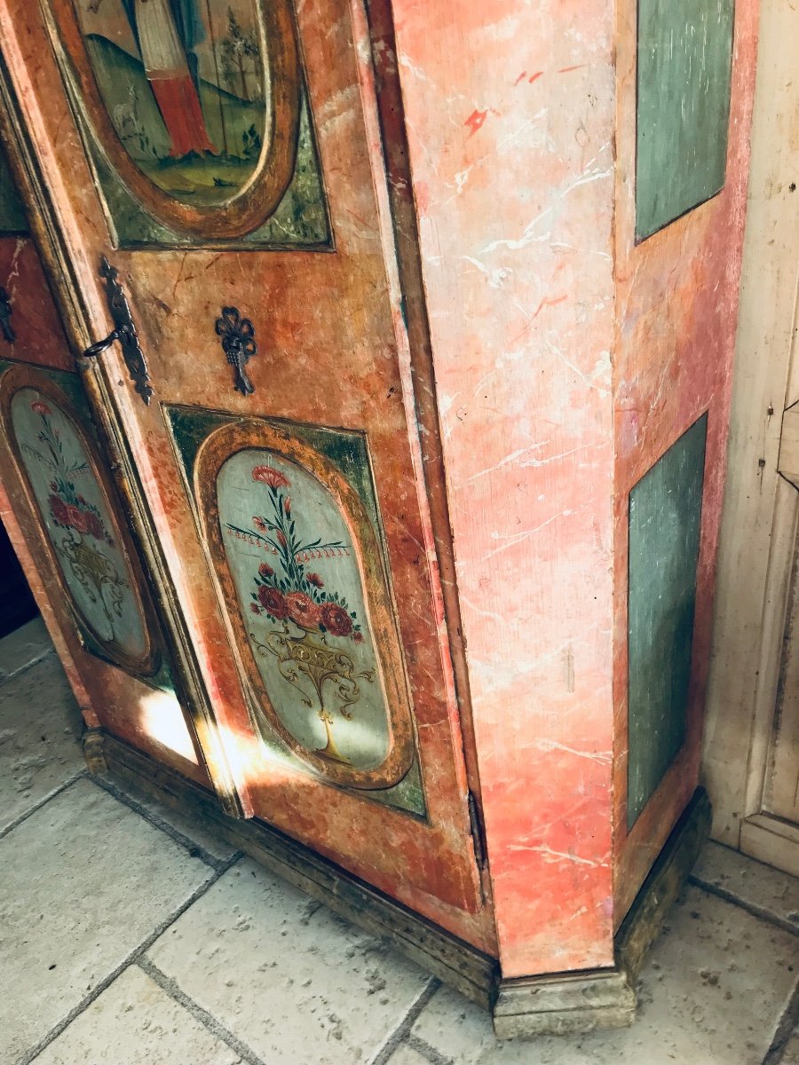 Armoire Peinte - Autriche XVIIIe-photo-2