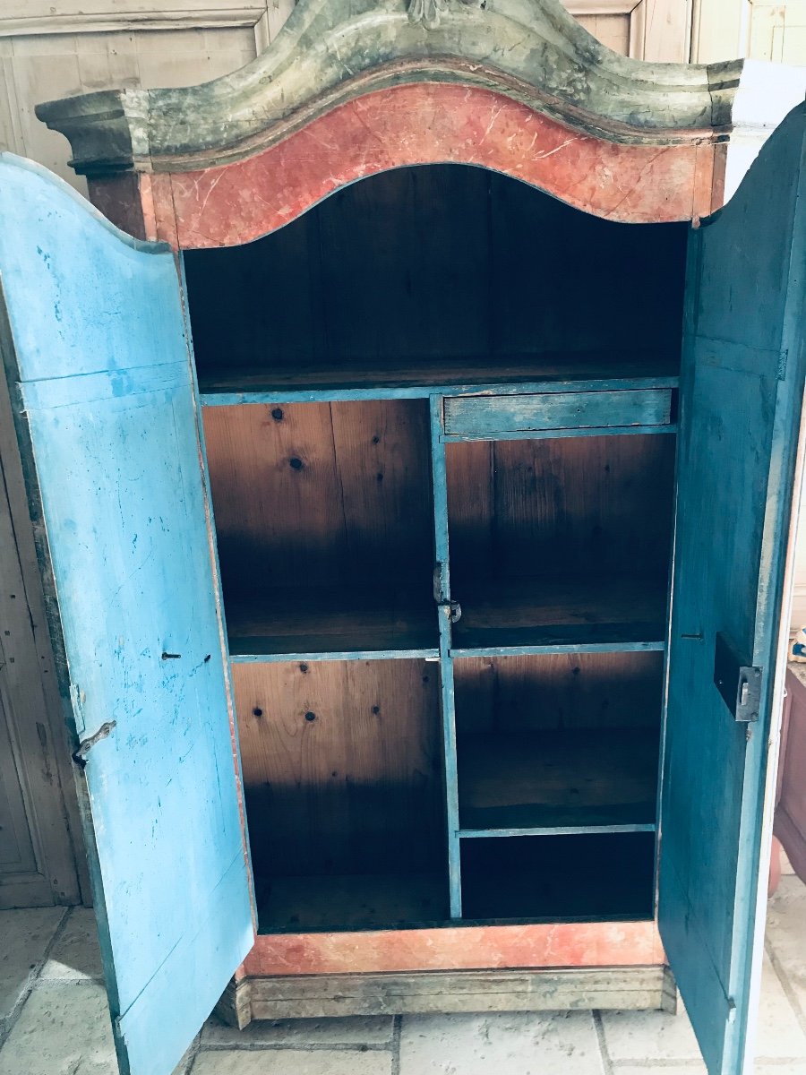 Armoire Peinte - Autriche XVIIIe-photo-2