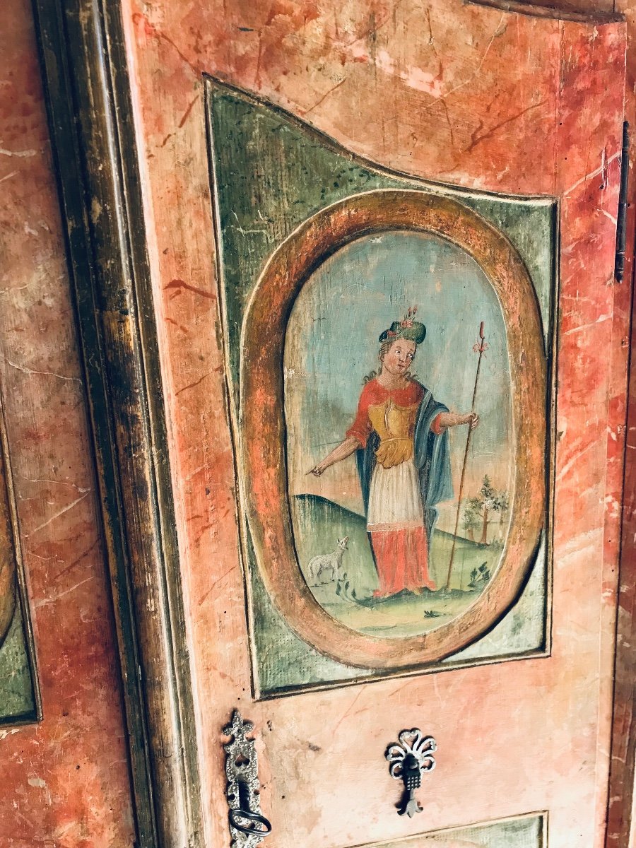 Armoire Peinte - Autriche XVIIIe-photo-5