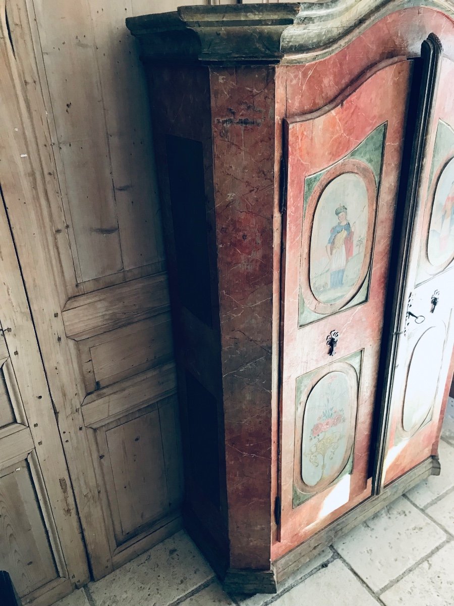 Armoire Peinte - Autriche XVIIIe-photo-7