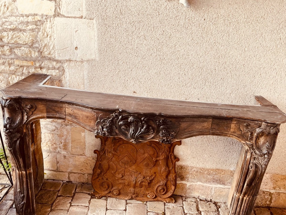 18th Century Walnut Fireplace-photo-2