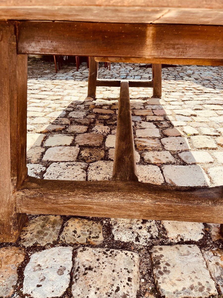 Table De Réfectoire De Château En Hêtre XVIII e-photo-2