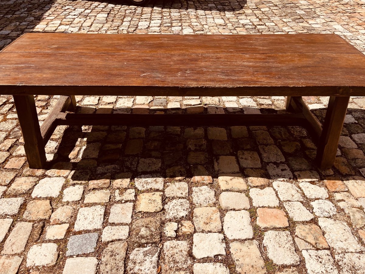 Table De Réfectoire De Château En Hêtre XVIII e-photo-3