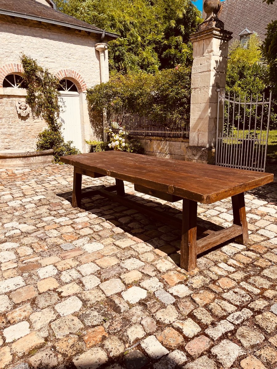 Table De Réfectoire De Château En Hêtre XVIII e