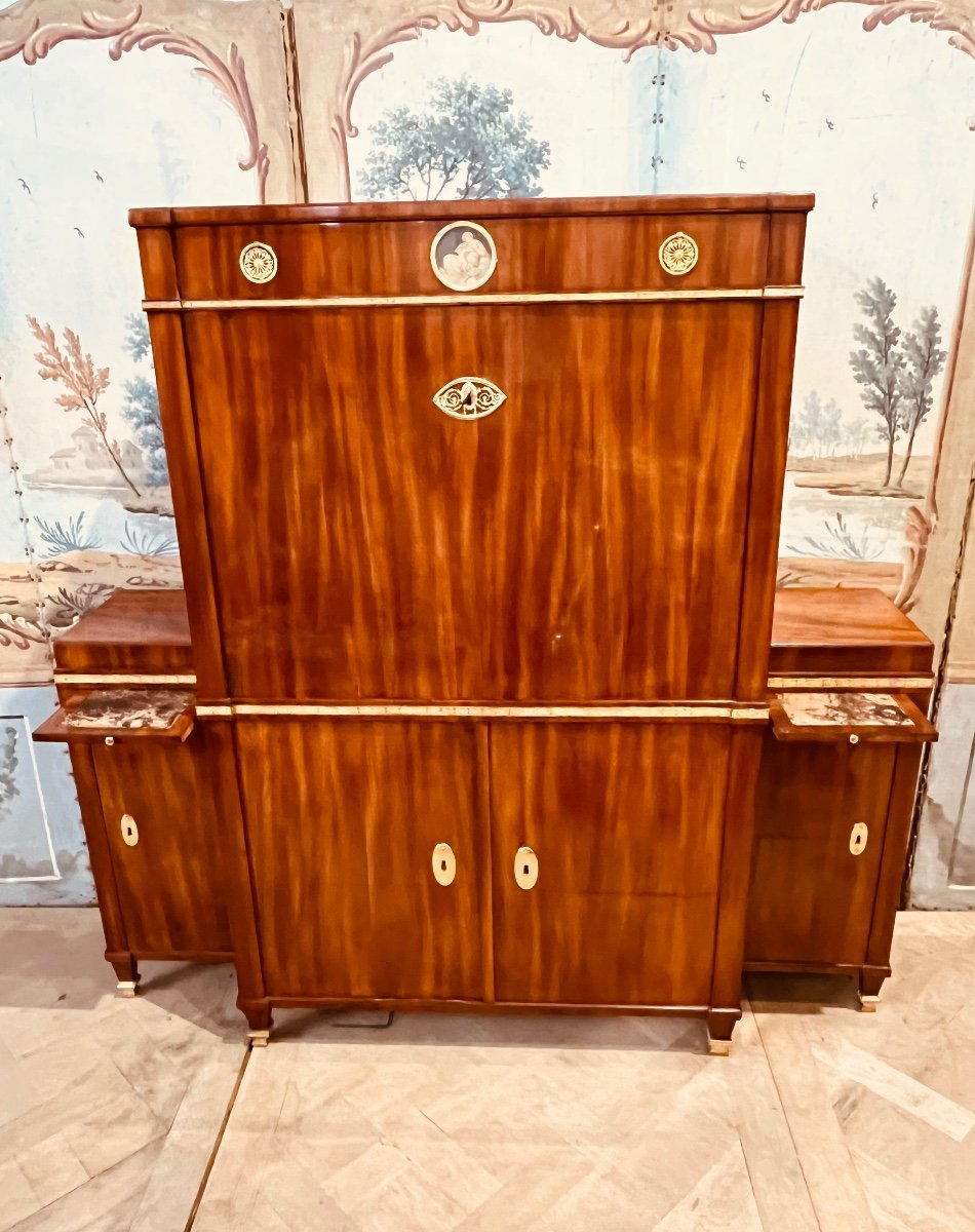 Secrétaire Russe En  Acajou Du XIXe