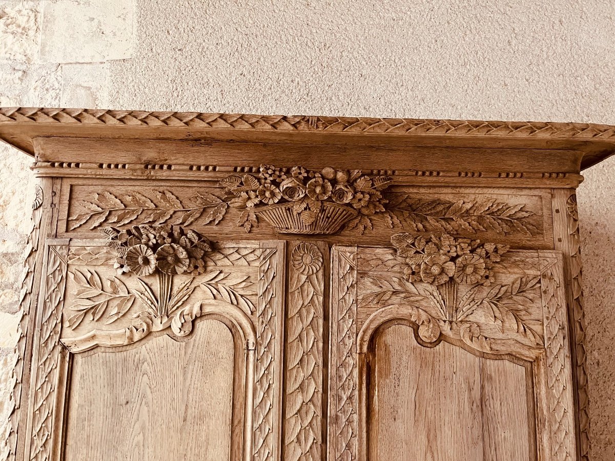 Two-body Buffet In Raw Norman Oak, XVIIIth Century-photo-2