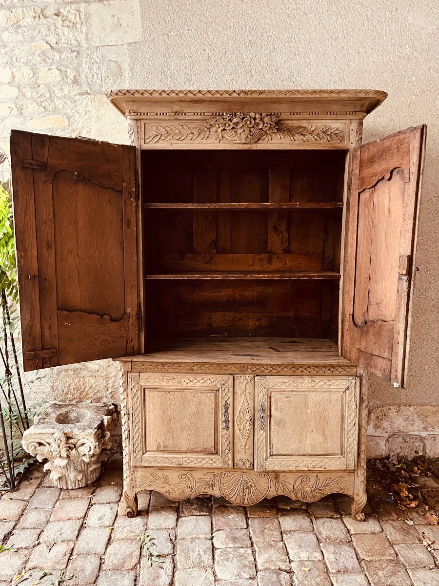 Two-body Buffet In Raw Norman Oak, XVIIIth Century-photo-4