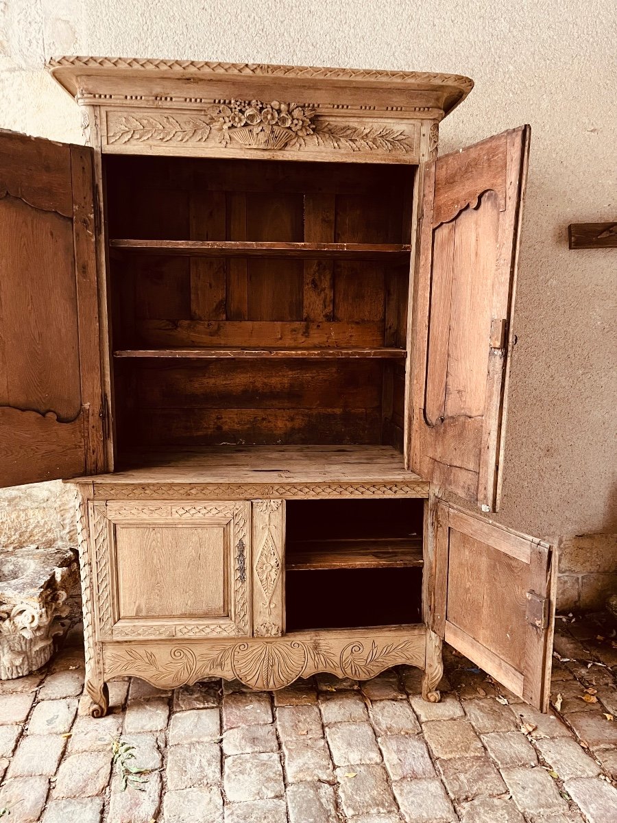 Two-body Buffet In Raw Norman Oak, XVIIIth Century-photo-5