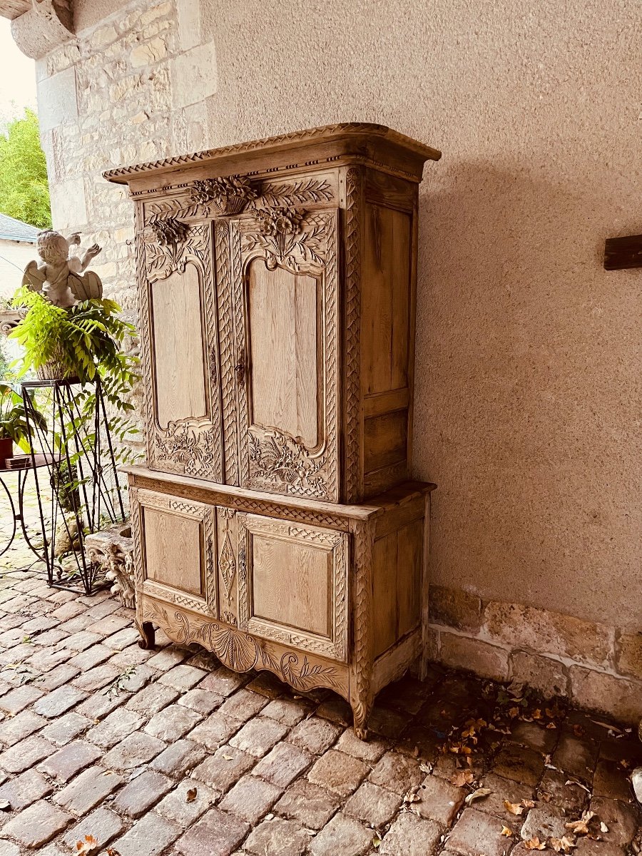 Two-body Buffet In Raw Norman Oak, XVIIIth Century-photo-7