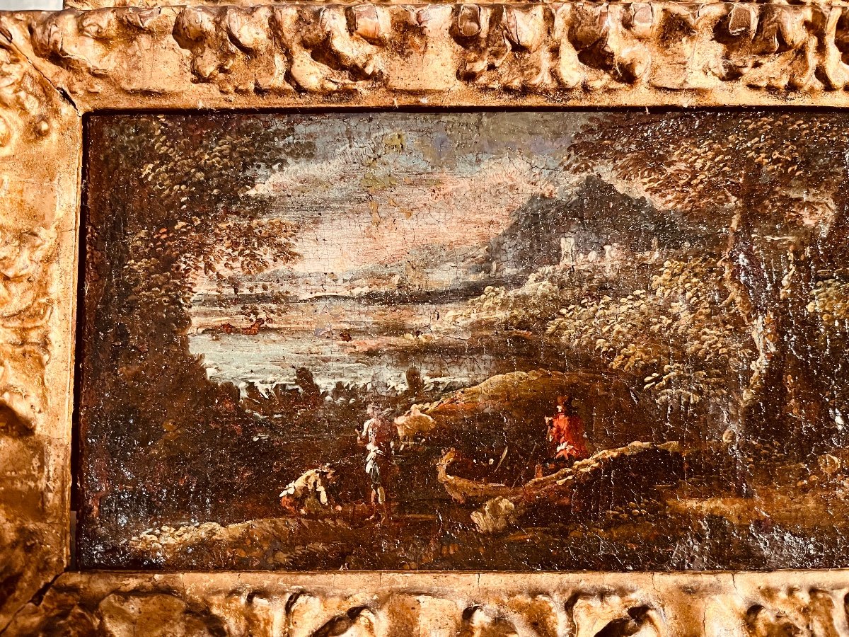 Pair Of 18th Century Italian Landscapes-photo-8