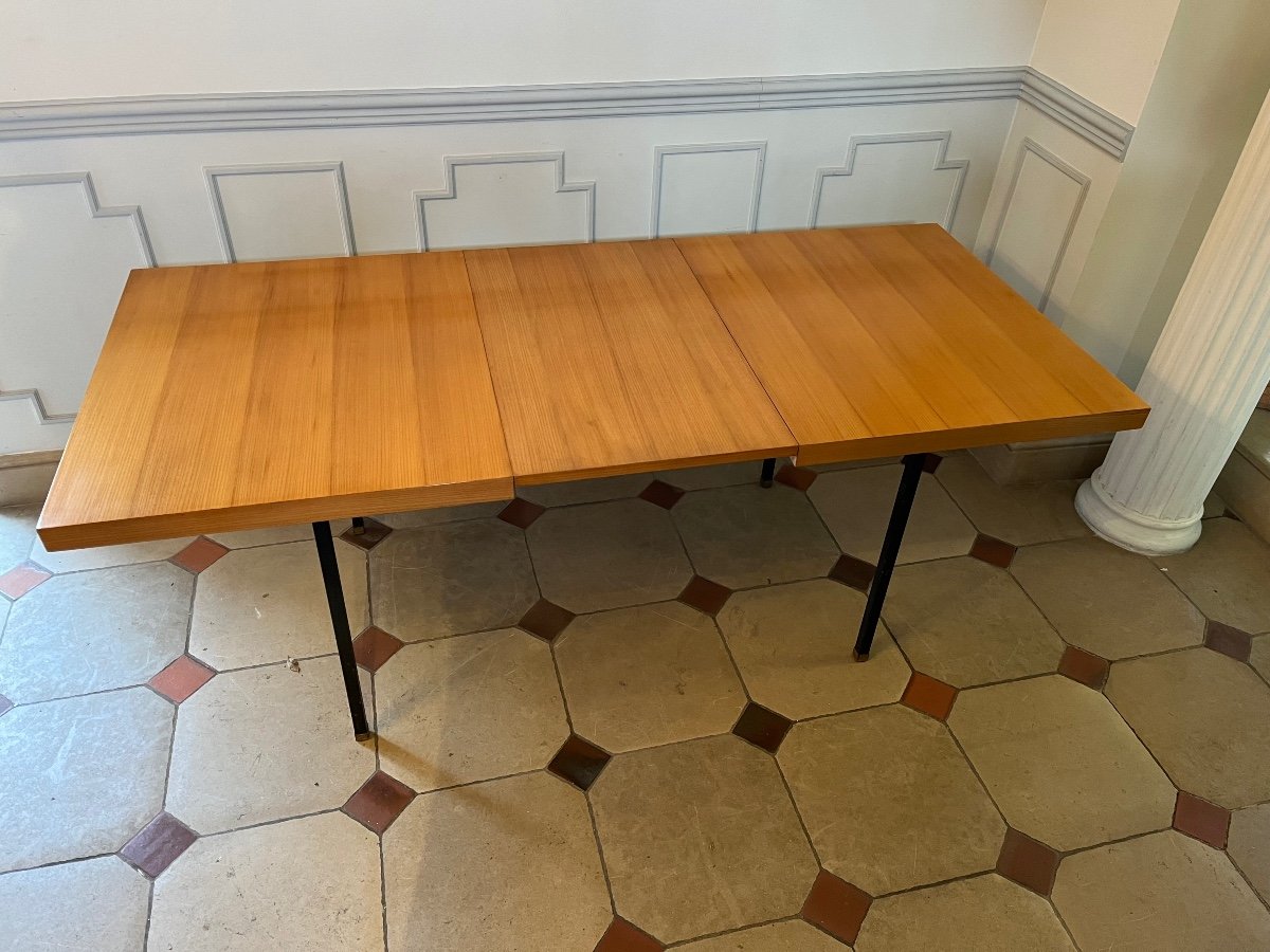 Table De Salle à Manger  Des Années 50  en Frêne  par Georges Friedmann-photo-3