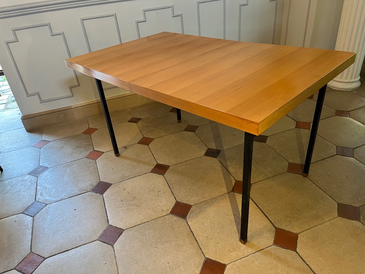 Table De Salle à Manger  Des Années 50  en Frêne  par Georges Friedmann-photo-4