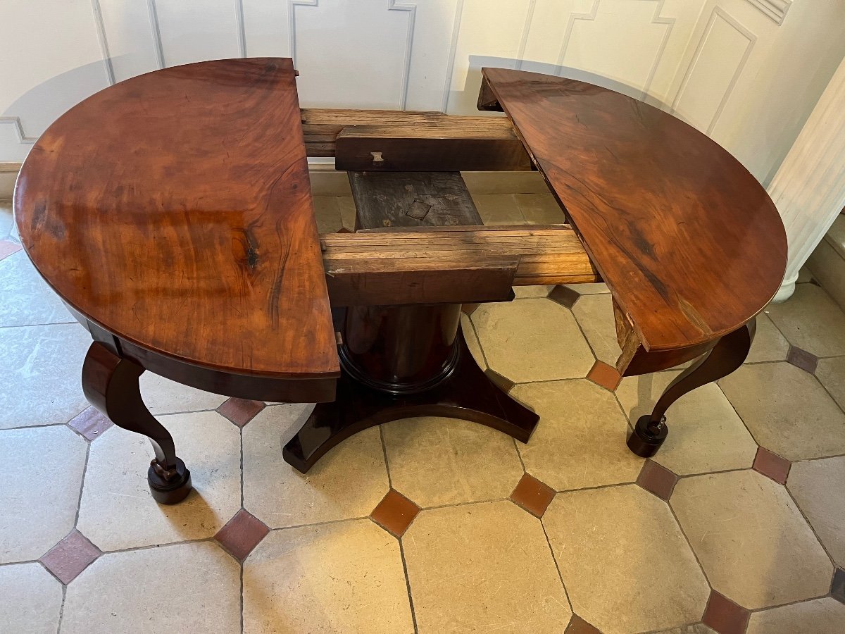 Table à Ceinture En Acajou XIXe-photo-6