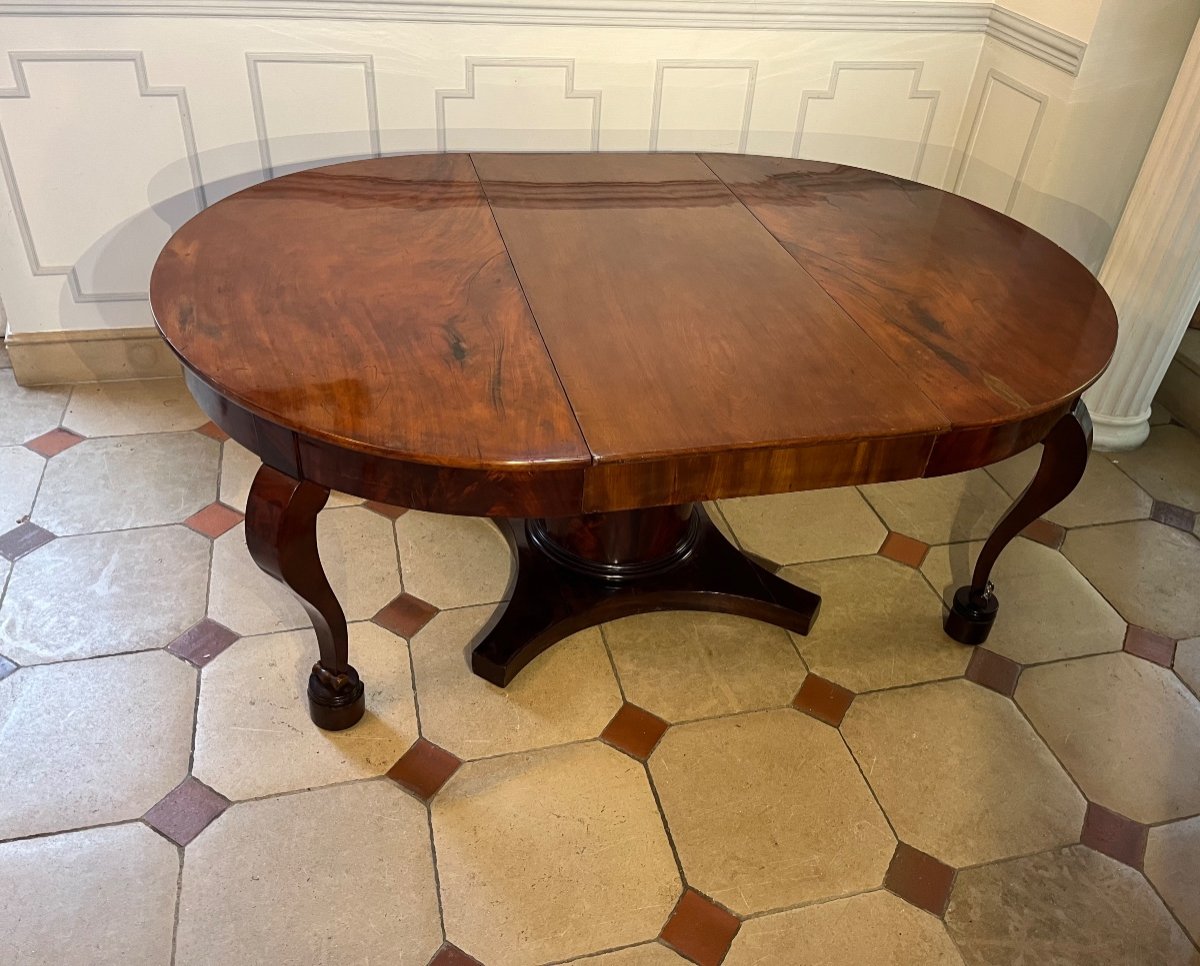 Table à Ceinture En Acajou XIXe