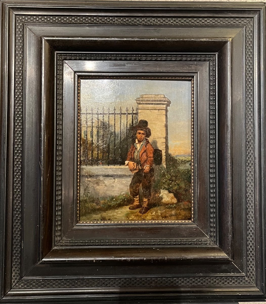 Jeune Garçon Vieux Métiers Marchand D’allumettes 