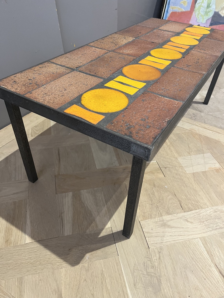 1960s Ceramic Coffee Table -photo-3