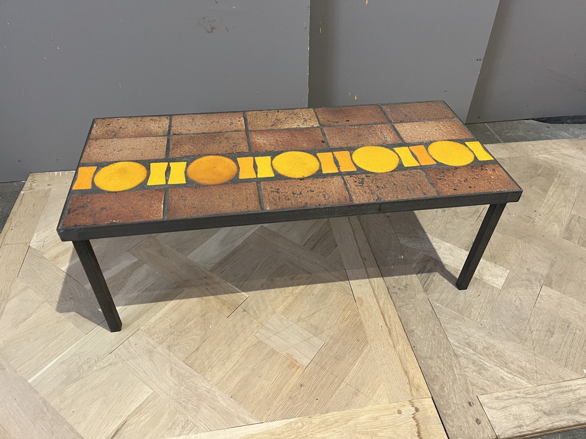 1960s Ceramic Coffee Table -photo-4