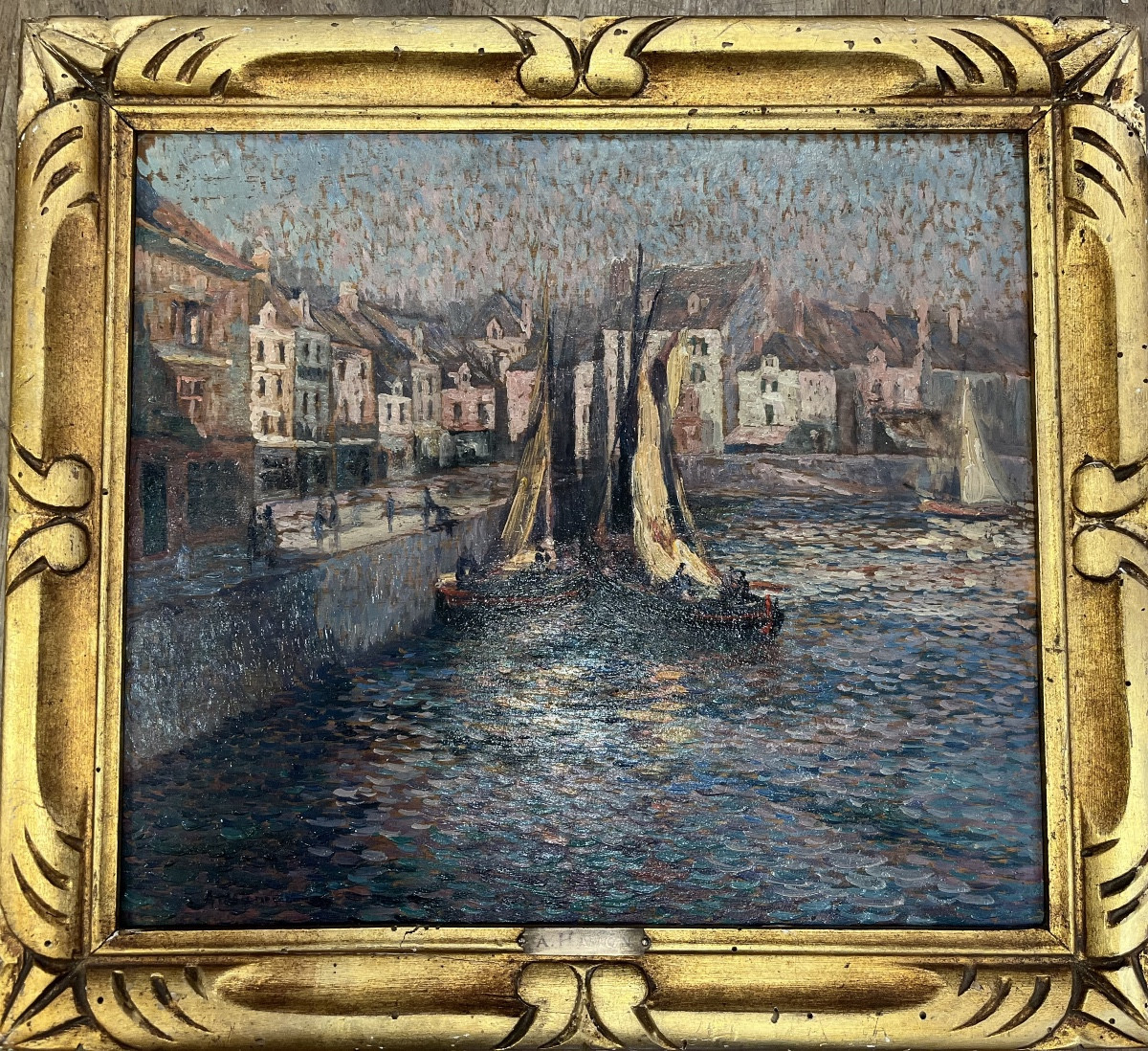 Adrien  Hamon 1875-1963  Le Port Du Croisic 